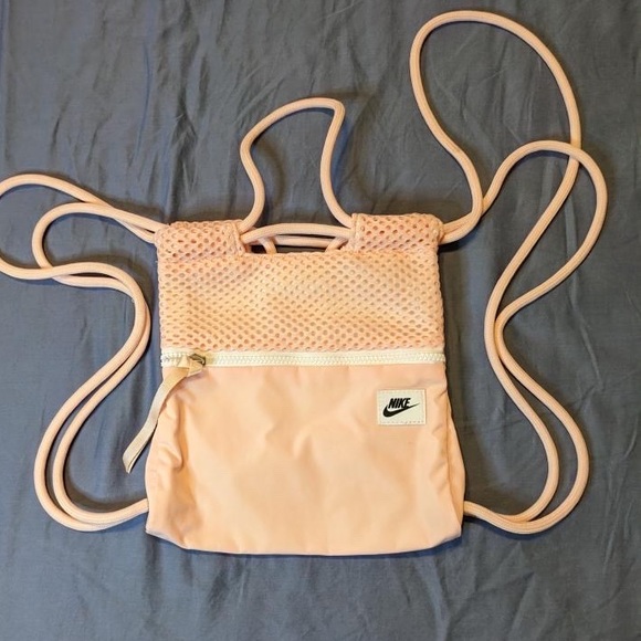 Nike Bags Nike Sportswear Pink Mesh Mini Drawstring Bag Poshmark